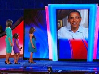 Obama Drops in on Convention