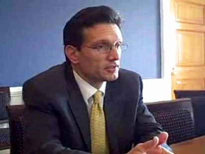 Video of Rep. Cantor discussing the Va. governors race