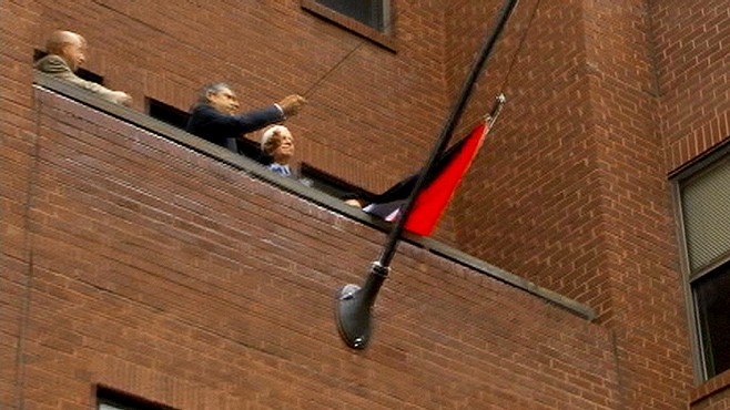 VIDEO: PLO raises Palestinian flag officially in U.S.
