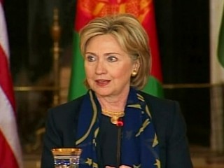 Video of Secretary of State Hillary Clinton apologizing for the innocent, civilian Afghan casualties.
