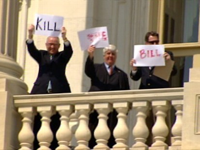 ABC News video of Tea Party protestors at the Capitol.