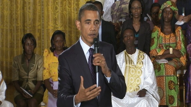 Video: President Obama holds town hall with young Africans.