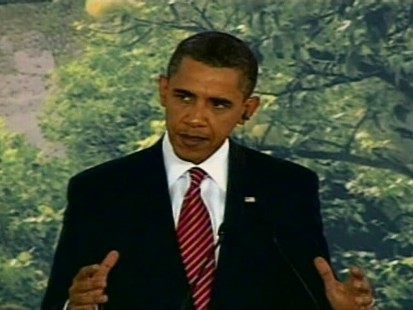 ABC News video of Obama speaking about health care in Mexico.
