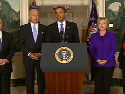 Video of President Obama telling Haitian people help is on the way.