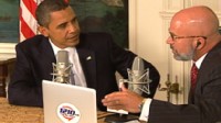 Video of President Obama discussing Secretary Sebelius' remarks on the public option.