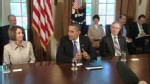 Video of President Obama calling for bipartisanship on jobs bill.