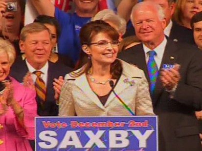 pic of sarah palin on the campaign trail in georgia