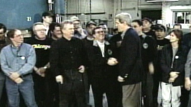 VIDEO: Sen. John Kerry blasts Republicans as 'liars' while campaigning against Bush.