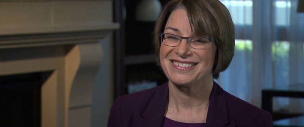 PHOTO: Senator Amy Klobuchar speaks with ABC News Martha Raddatz.