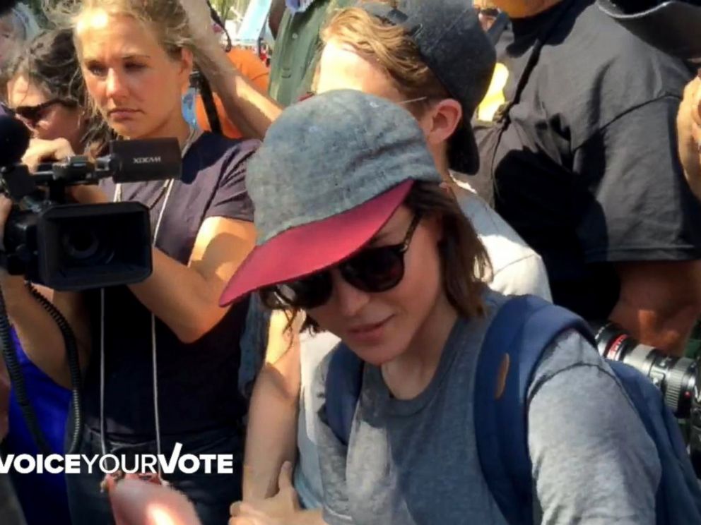 PHOTO: Ellen Page is seen at the Iowa State Fair, Aug. 21, 2015.
