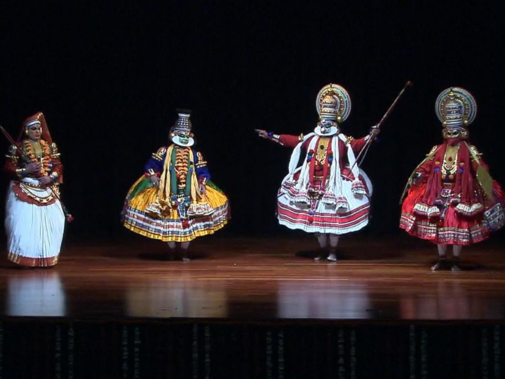 PHOTO: This image shows a cultural performance during the State Dinner at the Rashtrapati Bhavan, the presidential palace, in New Delhi, India, Sunday, Jan. 25, 2015.