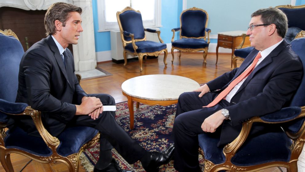 PHOTO: ABC News David Muirs exclusive interview with Cuban Foreign Minister Bruno Rodriguez on July 20, 2015, the day the Cuban Embassy is reopened in the U.S. 