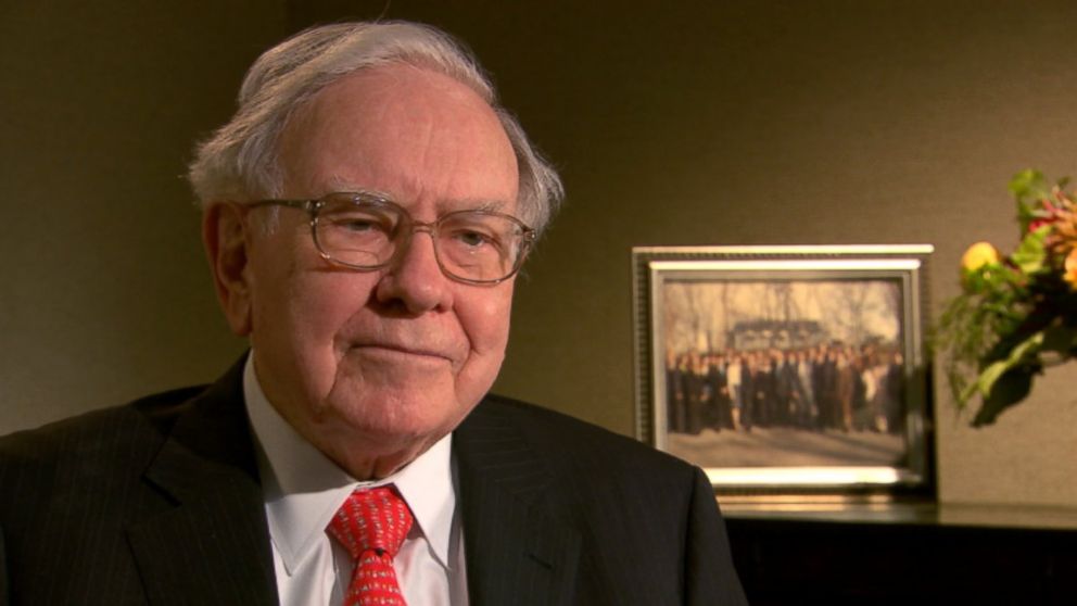 PHOTO: Warren Buffett interviewed by ABCs Rebecca Jarvis.