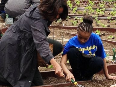 First Lady Gets Down and Dirty at the White House Garden