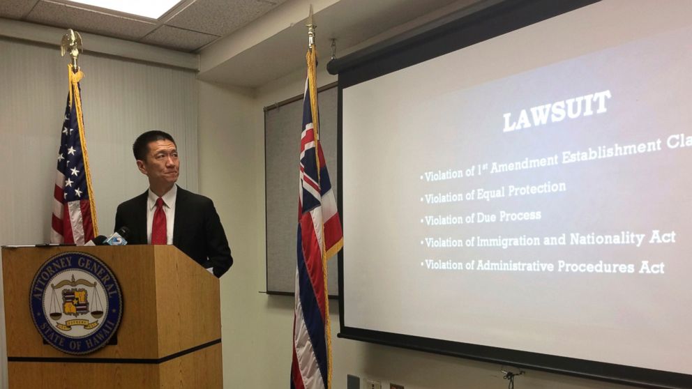 Hawaii files 1st challenge to Trump’s revised travel ban