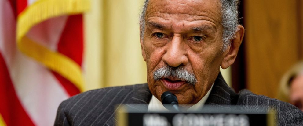 PHOTO: In this May 24, 2016, file photo, Rep. John Conyers, D-Mich., ranking member on the House Judiciary Committee, speaks on Capitol Hill in Washington during a hearing.