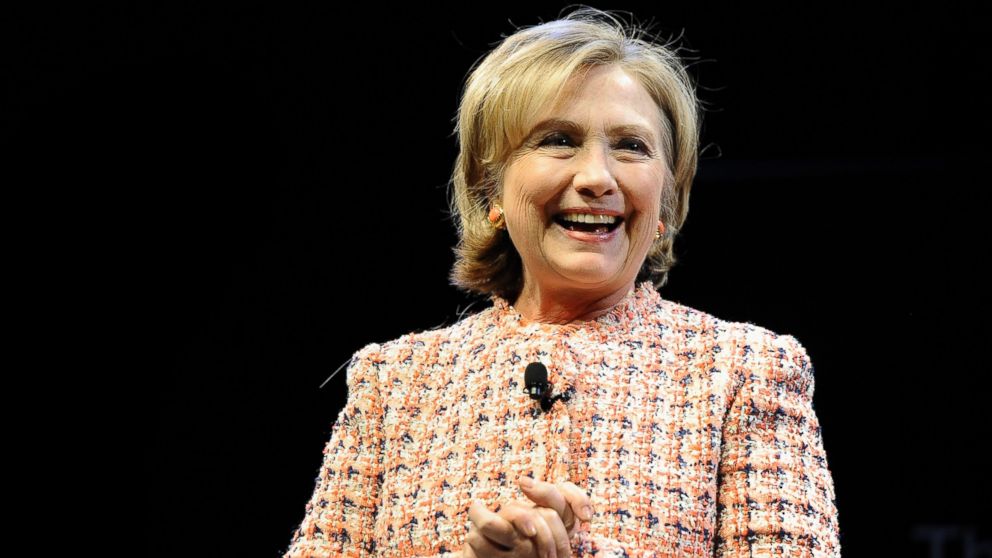 PHOTO: Former Secretary of State Hillary Rodham Clinton speaks at the Edmund Fusco Contemporary Issues Forum at the University of Connecticut, April 23, 2014, in Storrs, Conn.