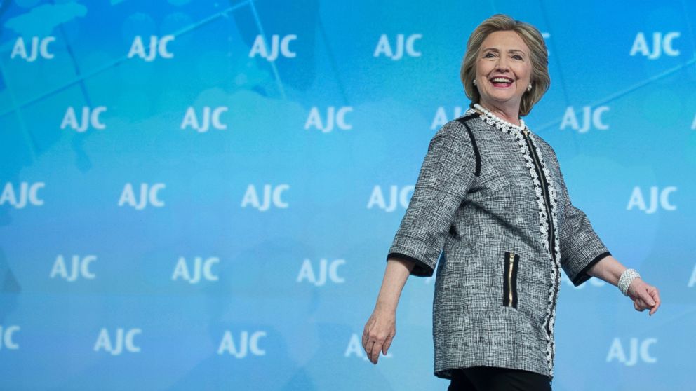 PHOTO: Former Secretary of State Hillary Rodham Clinton attends the American Jewish Committee (AJC) Global Forum closing plenary in Washington on May 14, 2014.