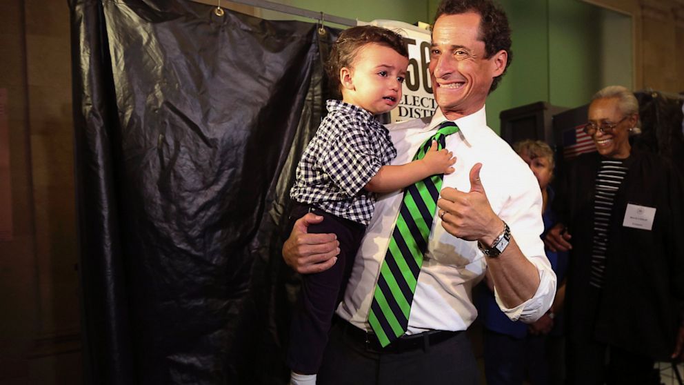 PHOTO: Anthony Weiner Exits The Polls