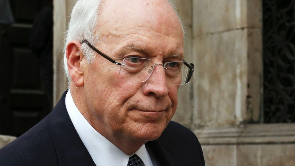 PHOTO: Former U.S. Vice President Dick Cheney leaves the funeral service of former British Prime Minister Margaret Thatcher at St. Pauls Cathedral, in London, April 17, 2013.