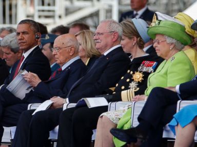 Obama and Putin Talk At D-Day Celebration
