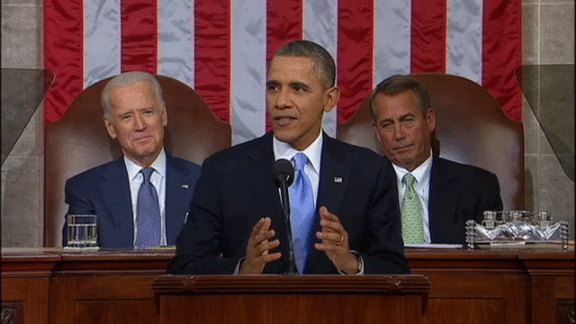 BIDEN LOOKS AT BOEHNER OBAMACARE State of the Union 2014 in 6 GIFs