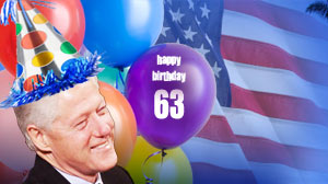 Former President Bill Clinton Celebrates His 63rd Birthday - ABC News