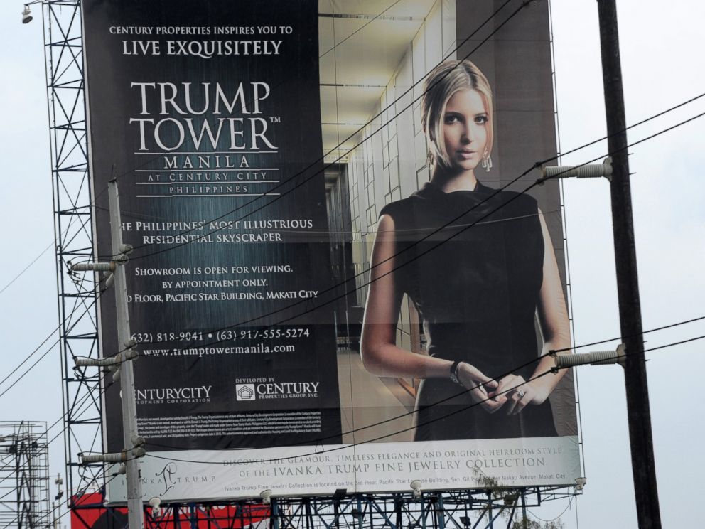 PHOTO: This photo taken on July 14, 2012 shows a Trump Tower poster displayed on a roadside billboard in Manila, Philippines.