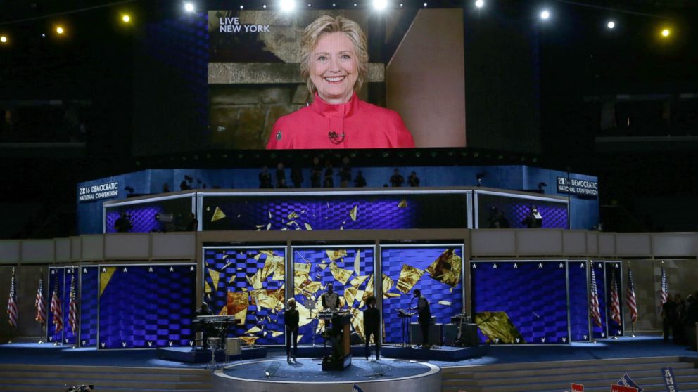 Hillary Clinton Makes Surprise Satellite Appearance at DNC