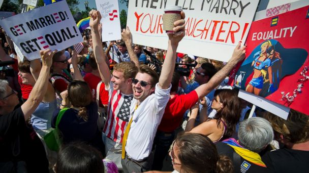 GTY Gay Marriage Rally TG 140624 16x9 608 One Year After Top Courts Ruling Gay Marriage Is Legal in 19 States