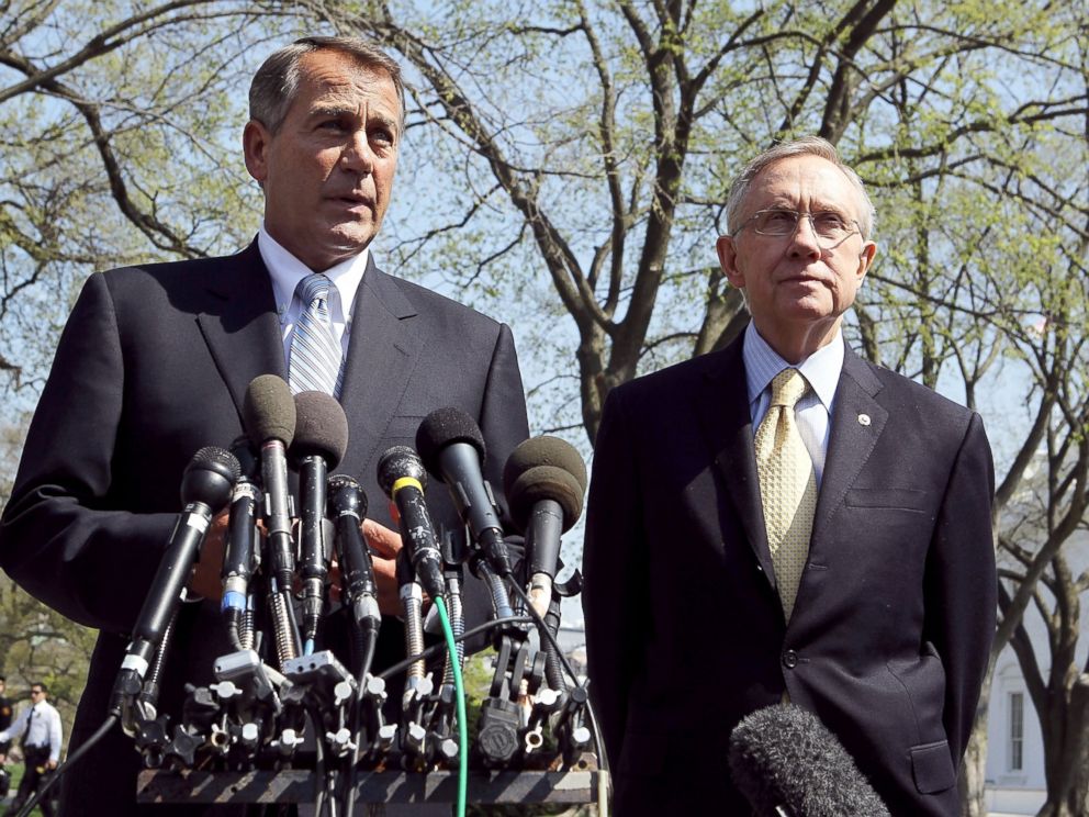 PHOTO: Speaker of the House Rep. John Boehner and Senate Majority Leader Sen. Harry Reid