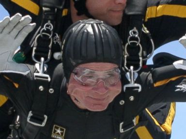 George H. W. Bush Marks 90th Birthday by Skydiving