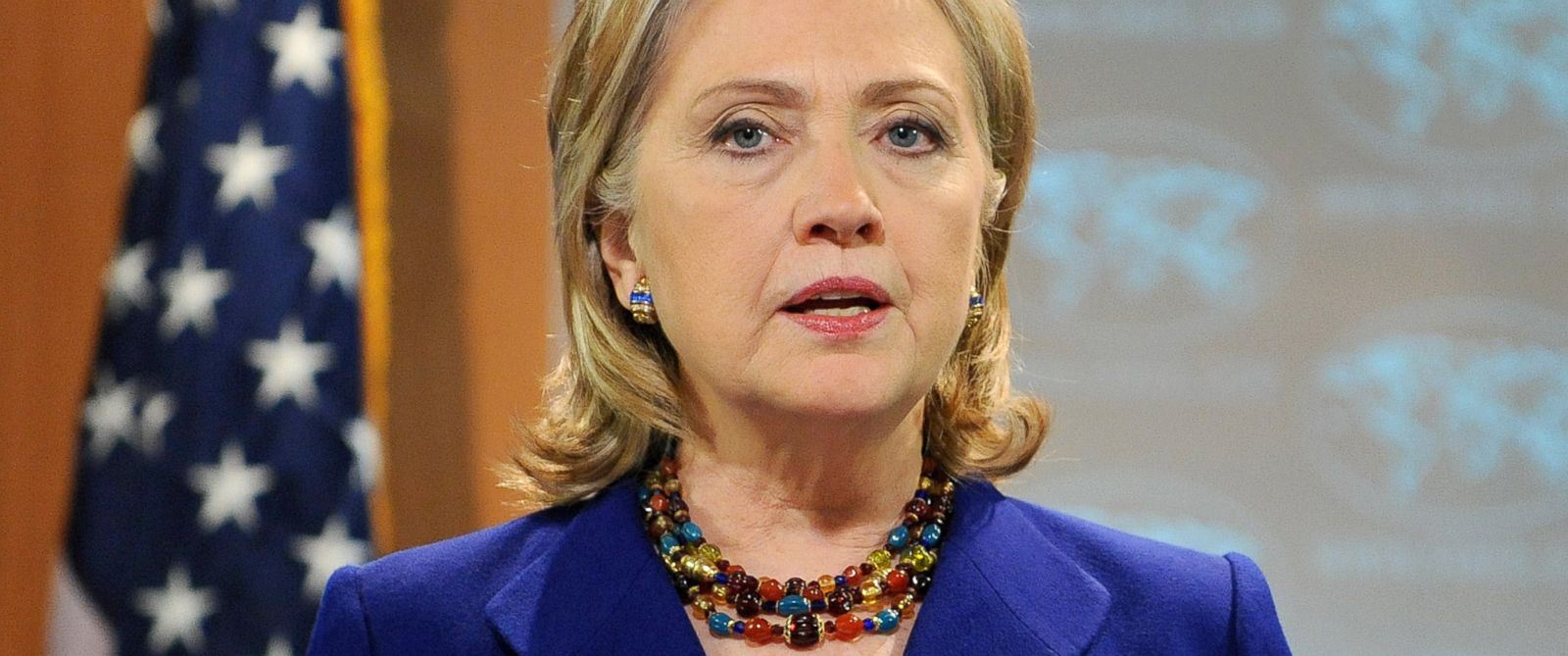 PHOTO: Secretary of State Hillary Clinton remarks on the release of the State Departments 2009 Country Reports on Human Rights Practices, March 11, 2010, at the State Department in Washington.