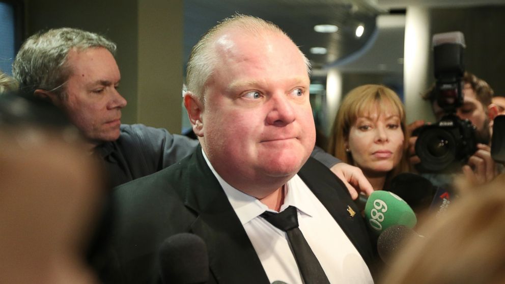 PHOTO: Rob Ford is pictured the day after his appearance on Jimmy Kimmel Live! in Toronto, Canada on March 4, 2014.