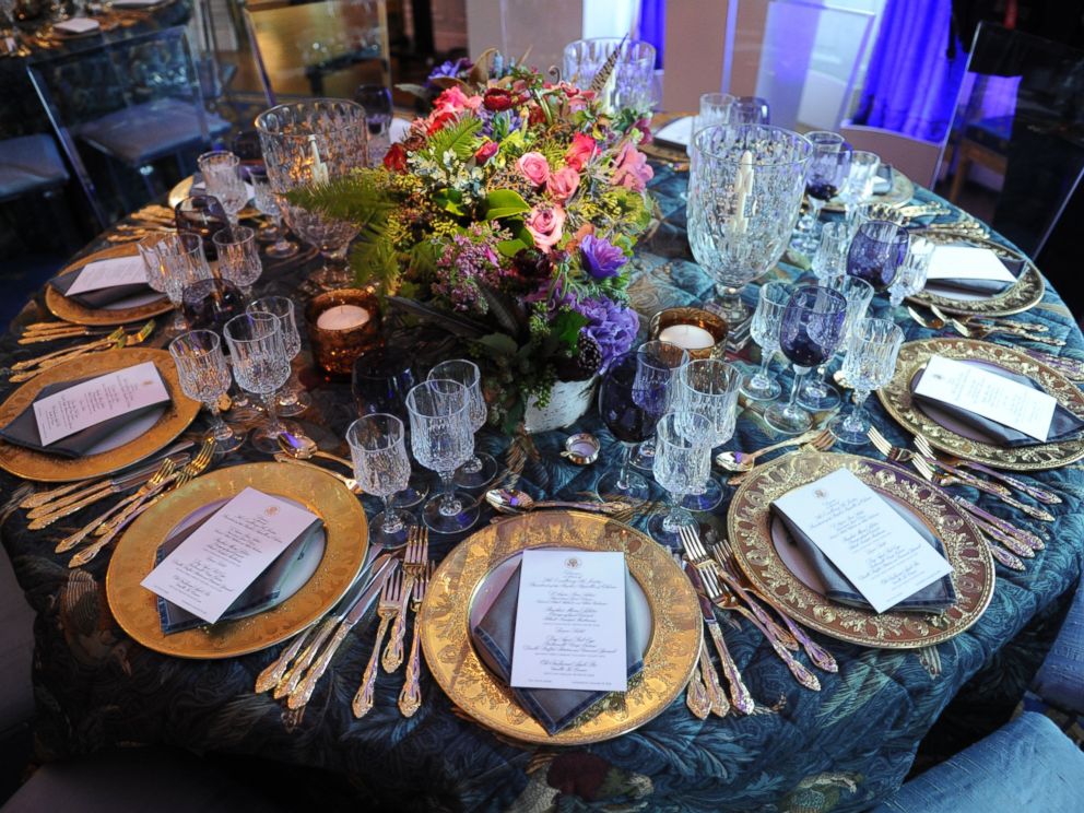 PHOTO: A table setting in the Blue Room at the White House State Dinner, Jan. 19, 2011 in Washington.