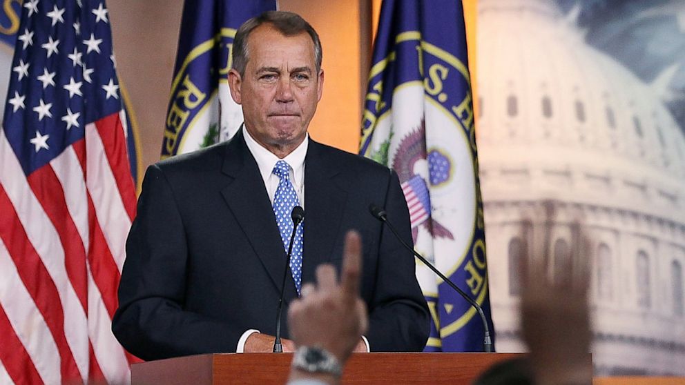 PHOTO: boehner, student loans, press conference