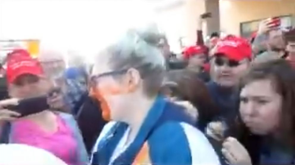 Protester at Trump Rally PepperSprayed ABC News