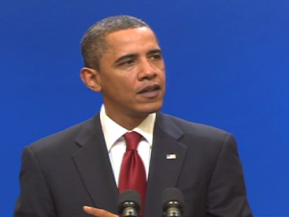 Video of President Barack Obama vowing more help for middle class.