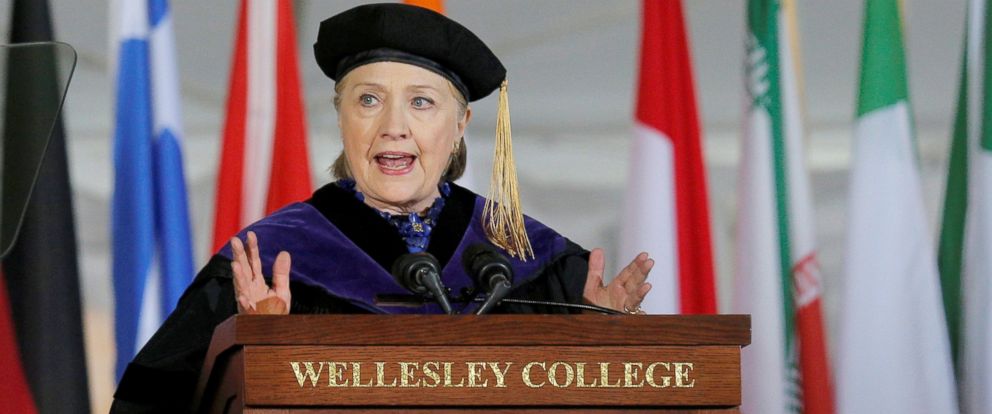 Clinton Delivers Stinging Critique Of Trump In Wellesley College