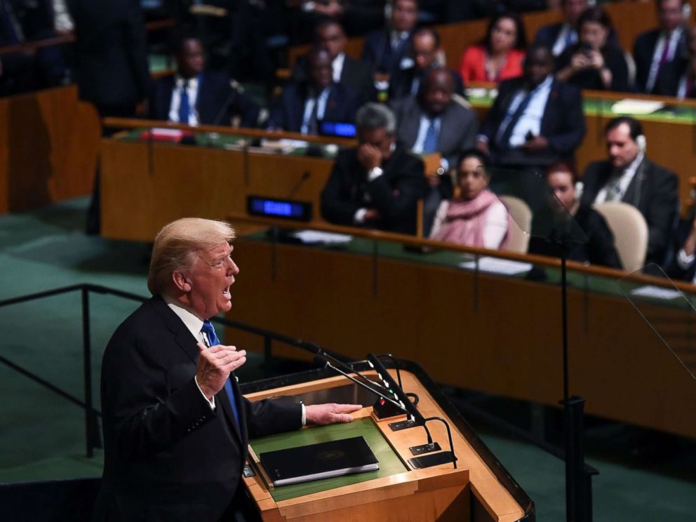 Image result for trump at the UN