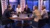 PHOTO: ABC News' George Will, ABC News Contributor and Democratic Political Strategist Donna Brazile, ABC News Political Analyst Matthew Dowd, Radio Show Host Laura Ingraham, and California's Lieutenant Governor and Current TV Host Gavin Newsom on the rou