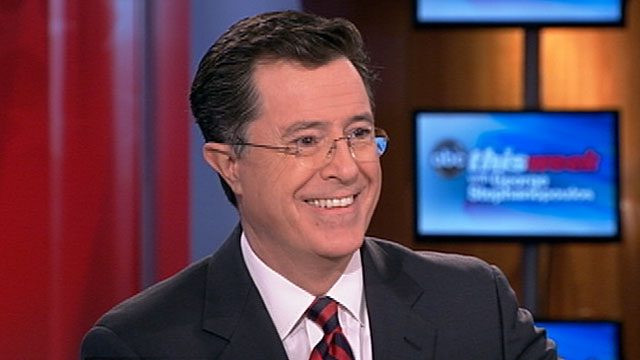 PHOTO: Stephen Colbert on "This Week"