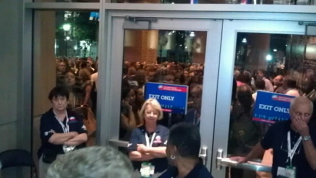 VIDEO: Cecilia Vega discusses growing anger outside DNC as convention-goers are not allowed access.