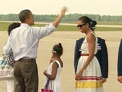 VIDEO: Foul Weather Foils Obamas Vacation Plans