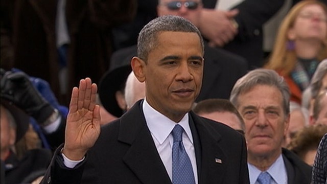 VIDEO: Chief Justice John Roberts swears in the president for his 2nd term.