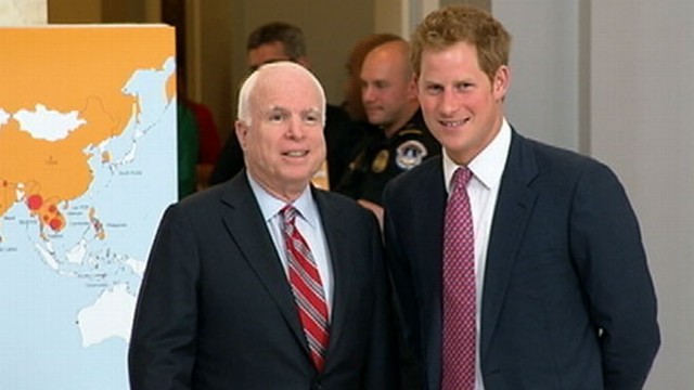VIDEO: Prince Harry Visits Landmine Exhibit on Capitol Hill