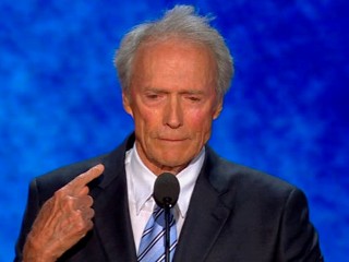 Watch: Clint Eastwood's Throat-Slicing RNC Moment
