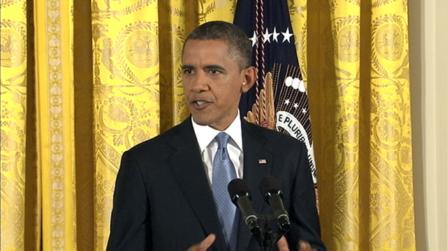 PHOTO: President Barack Obama speaks at a press conference at the White House, Nov. 14, 2012.