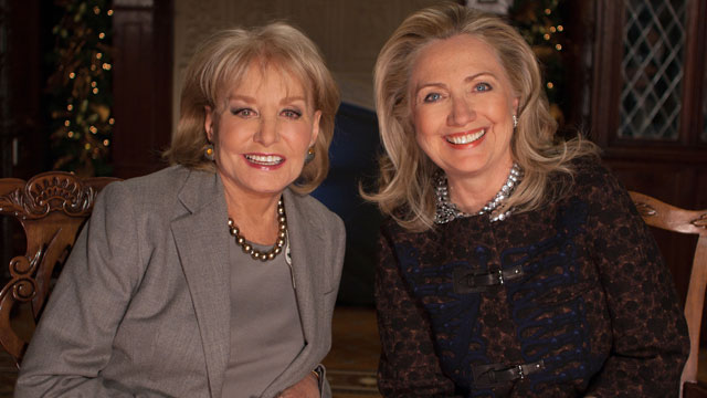 PHOTO: "Barbara Walters Presents: The 10 Most Fascinating People of 2012," will air as a 90 minute-long ABC News special featuring Hillary Clinton airing Dec. 12, 2012 on ABC.