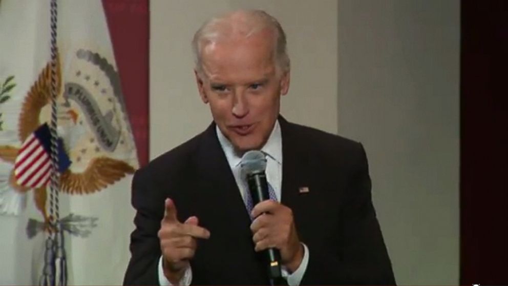 VIDEO: The vice president jokingly characterized his job with one word that left an audience at Harvard laughing.